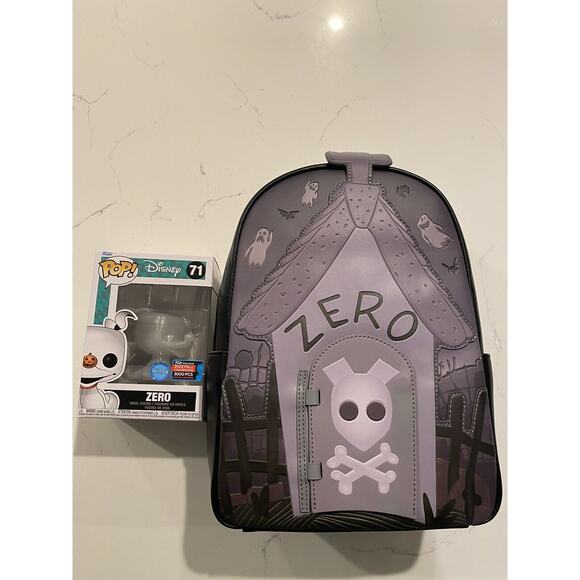 NYCC Zero Mini Backpack Loungefly and POP Nightmare Before Christmas BUNDLE ✅✅✅ - Picture 1 of 11